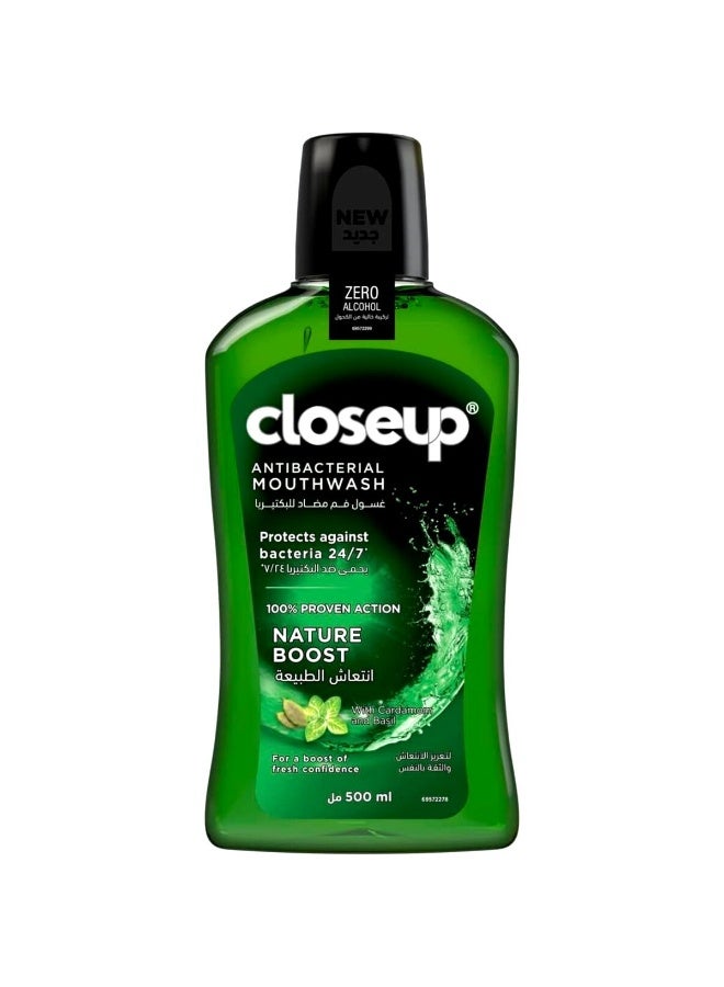 Antibacterial Mouthwash, for Long Lasting Freshness, Menthol Paradise, Protects Against Bacteria, 500ml